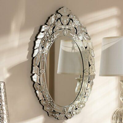 Cermin Dinding Besar cermin venetian oval