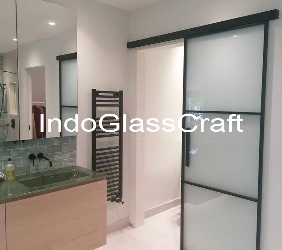 Pintu sliding aluminium kamar mandi